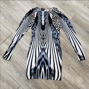 Bebe Animal Print Date Night Dress